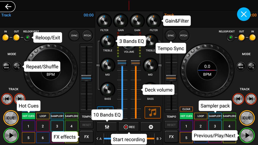 DJ Music Mixer - 3D DJ Player Screenshot 0