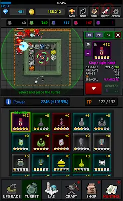 Grow Turret TD : Idle Clicker Capture d'écran 2