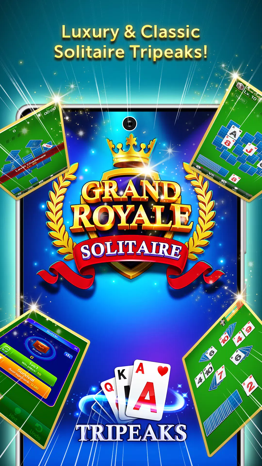 Tripeaks : Grand Solitaire ဖန်သားပြင်ဓာတ်ပုံ 0