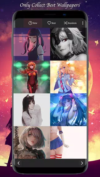 Sexy Anime Girls HD 4K Wallpapers(Manga Comic) Zrzut ekranu 0