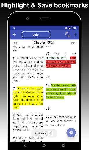 Yoruba & English Bible - With Full Offline Audio 스크린샷 2