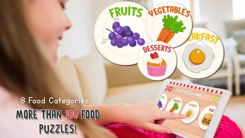 Food Puzzle for Kids Captura de tela 2