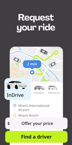 inDrive. Rides at your price应用截图第1张