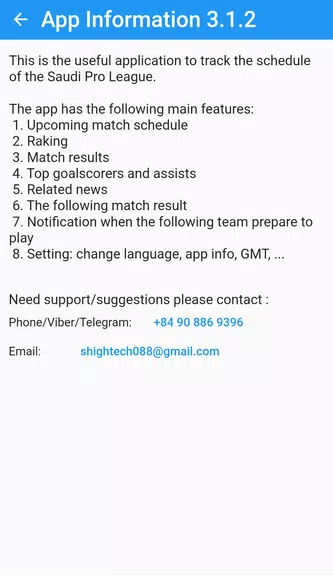 Saudi League Matches应用截图第2张