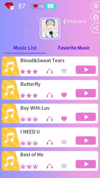 Kpop Music Game - Dream Tiles Tangkapan skrin 0