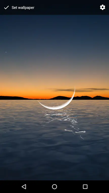 Moon Over Water Live Wallpaper Zrzut ekranu 2