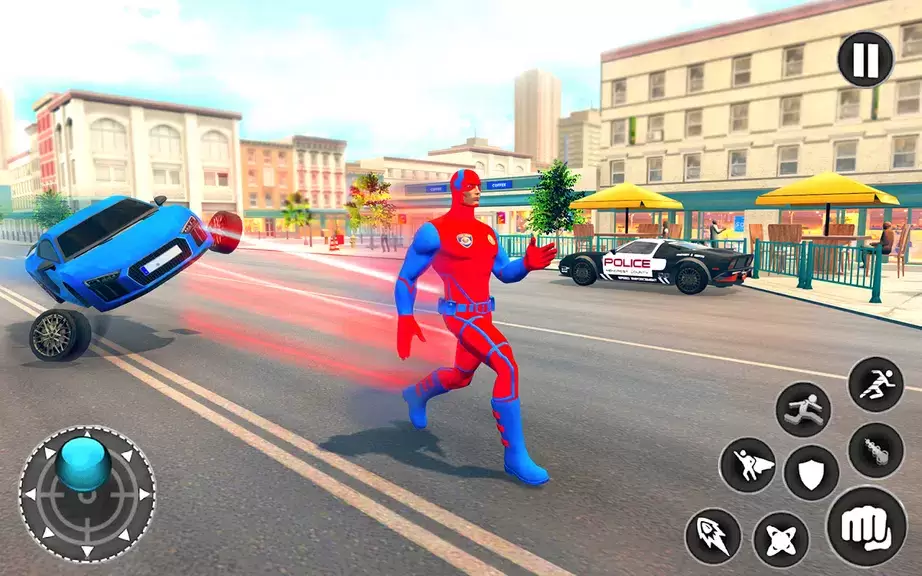 Captain Super Hero Man Game 3D Tangkapan skrin 1