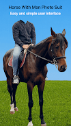 Horse With Man Photo Suit 스크린샷 0