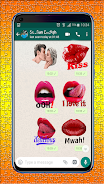 Lips, Kiss and Love Stickers 螢幕截圖 0