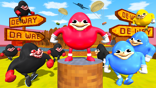 Ugandan Knuckles and Chungus Battle Royale Online Tangkapan skrin 1