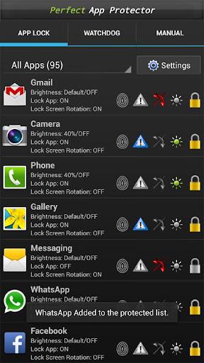 Schermata Perfect AppLock(App Protector) 1