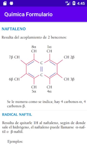 Química Formulario Ảnh chụp màn hình 0