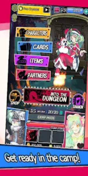 ダンジョン＆ガールズ: カードRPG スクリーンショット 1
