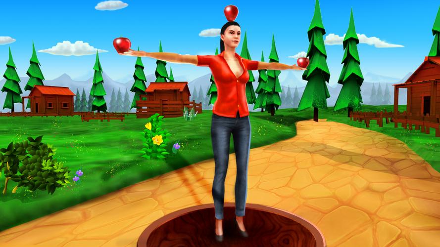 Apple Shooter Game - 3D スクリーンショット 0