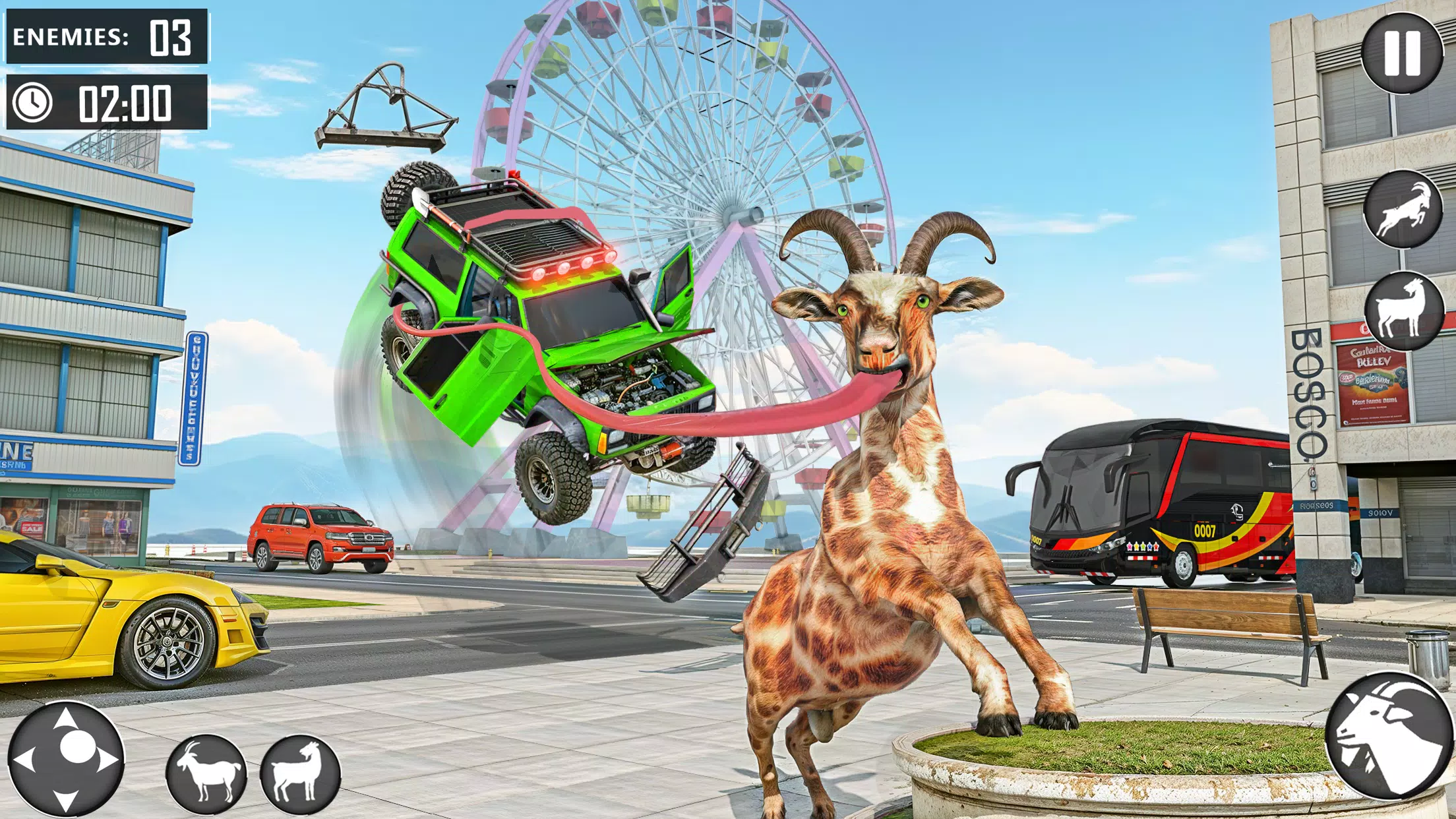 Angry Goat Fun Simulator Tangkapan skrin 0