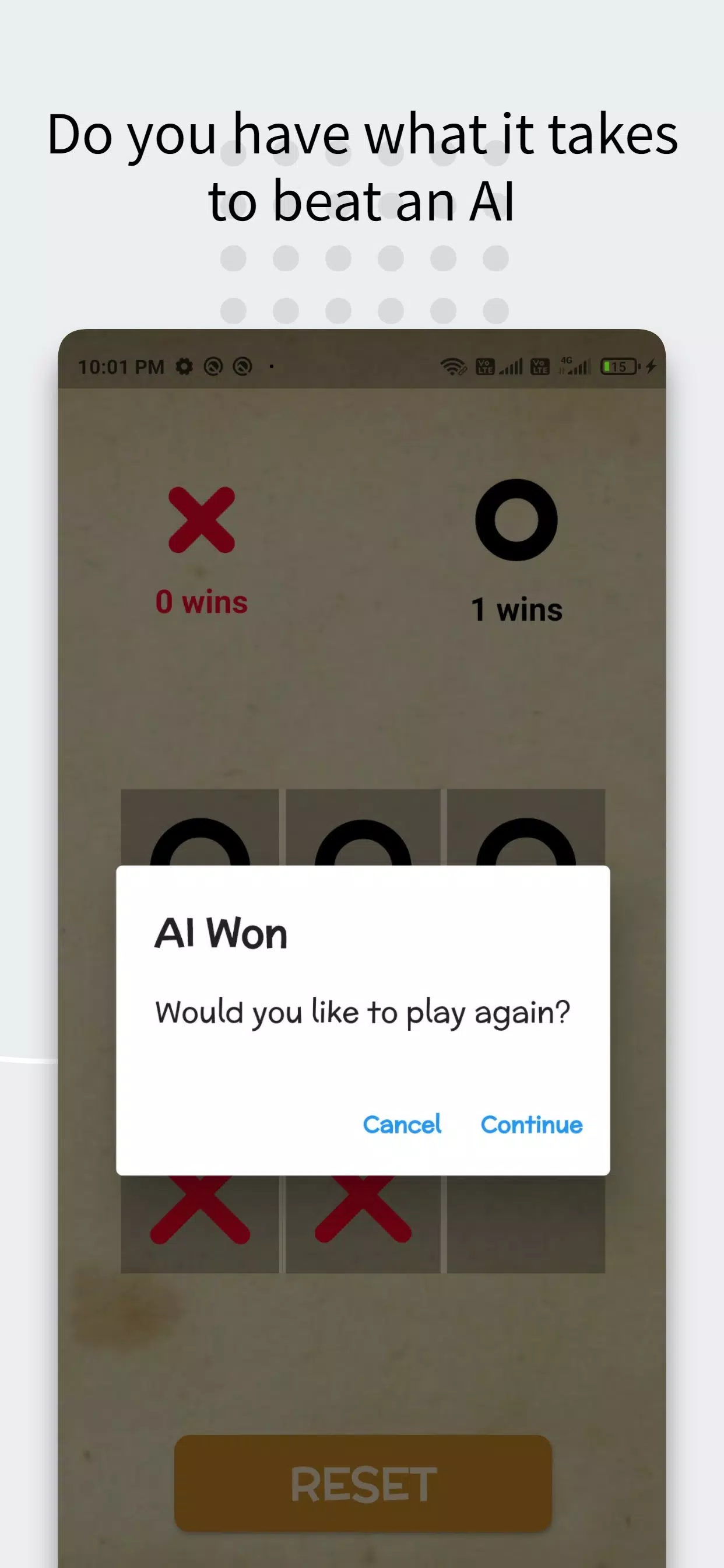 Tic Tac Toe AI Game Screenshot 3