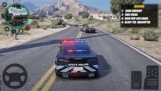 Police Car Chase Criminal Game ภาพหน้าจอ 2