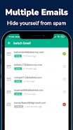 Temp Email Pro - Multiple Mail Ảnh chụp màn hình 1