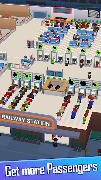 Railway Tycoon - Idle Game Mod Captura de pantalla 3