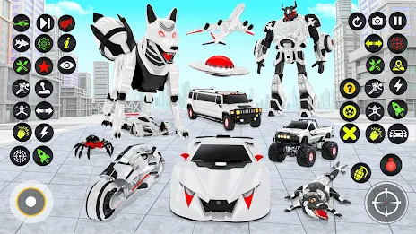 Fox Robot Transform Bike Game Tangkapan skrin 1