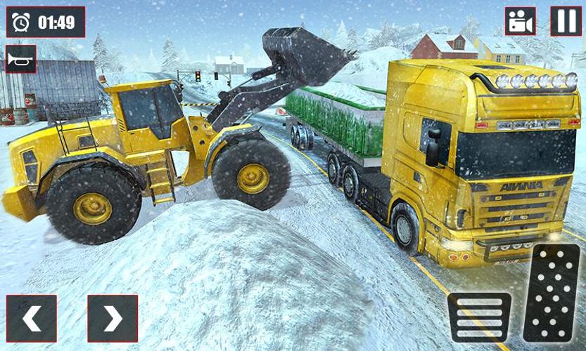 Offroad Snow Trailer Truck Dri Скриншот 3