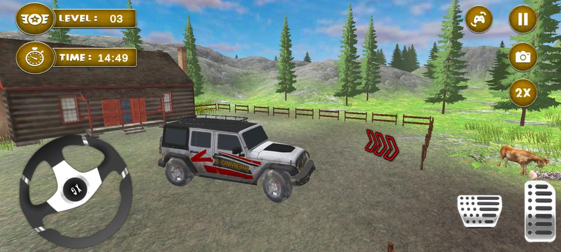 4x4 Mud Jeep Driving Games 3D 스크린샷 1