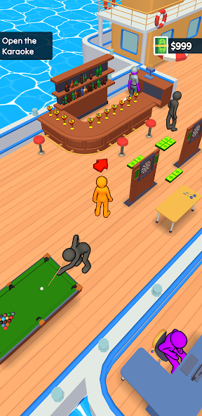 Boat Venture: Idle Manager Mod 스크린샷 1