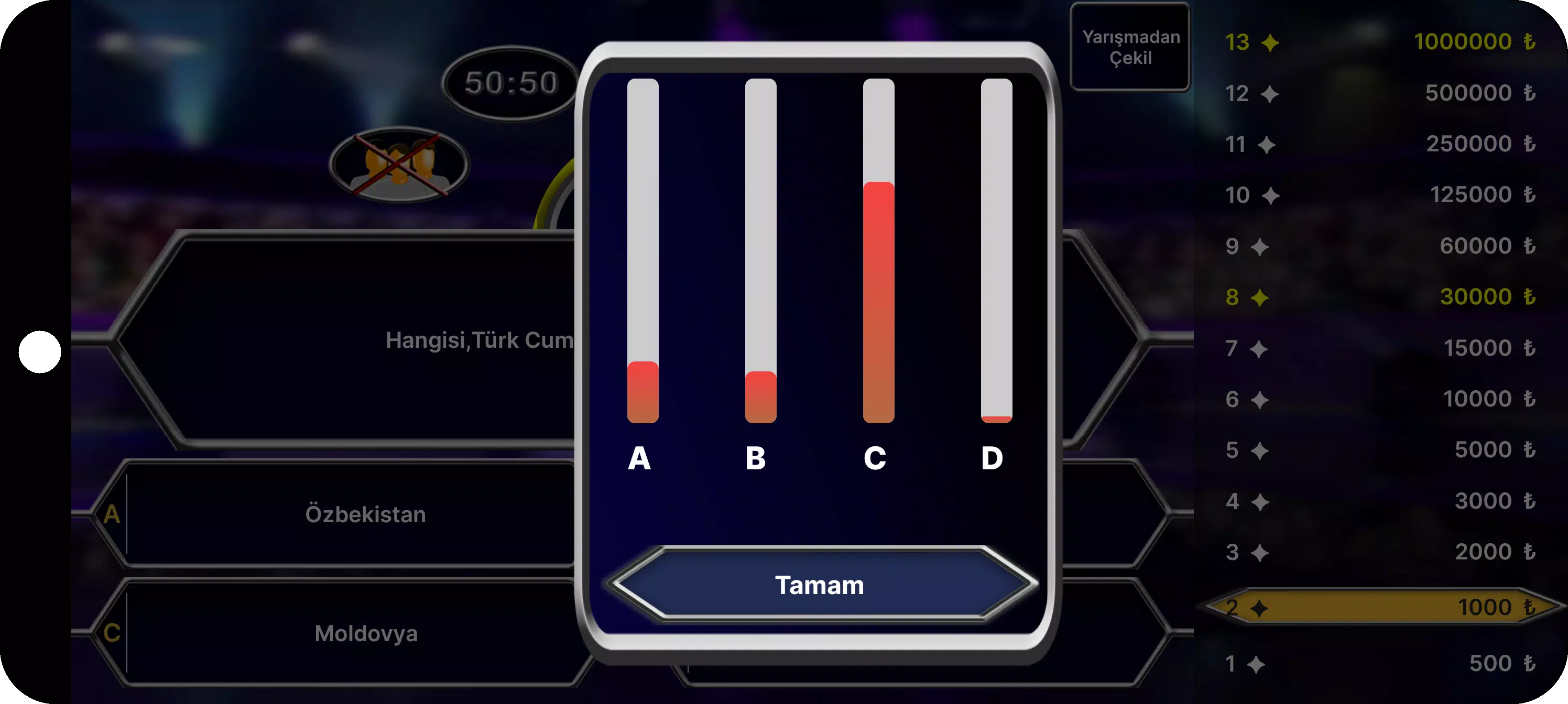 Milyoner Bilgi Yarışması Zrzut ekranu 3