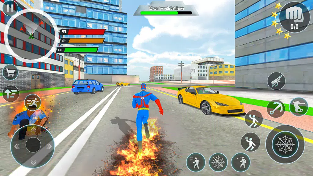 Police Robot Rope Hero Game 3d 螢幕截圖 0