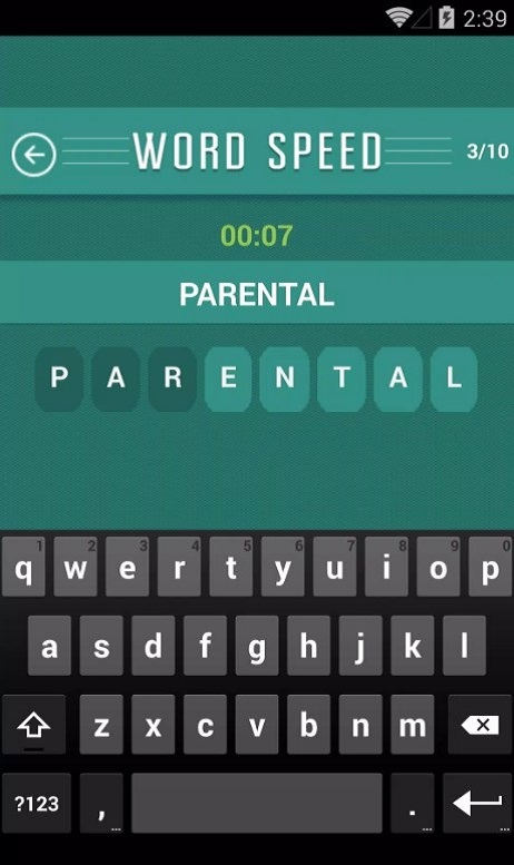 Word Speed Game Screenshot 2