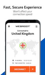 Webroot WiFi Security VPN Tangkapan skrin 2