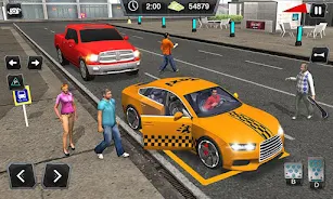 Taxi Driver Cab Car Driving 3D Zrzut ekranu 3