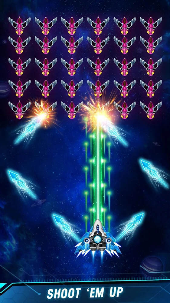 Space Shooter Mod ဖန်သားပြင်ဓာတ်ပုံ 0