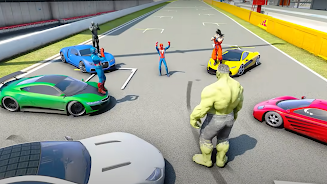 Superhero Tricky Car Stunts Screenshot 0