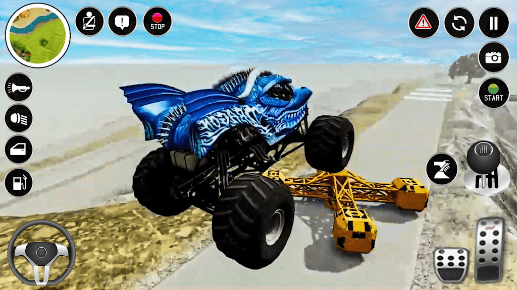 Real Monster Truck Game 3D Tangkapan skrin 2