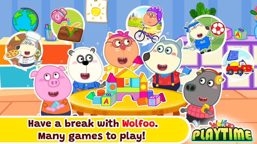 Wolfoo Playtime School Stories 스크린샷 0