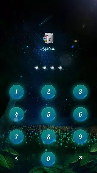 AppLock Theme Flying Butterfly Schermafbeelding 1