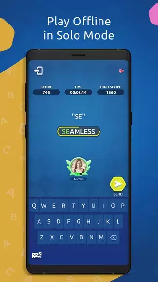 Wordy - Multiplayer Word Game Скриншот 1