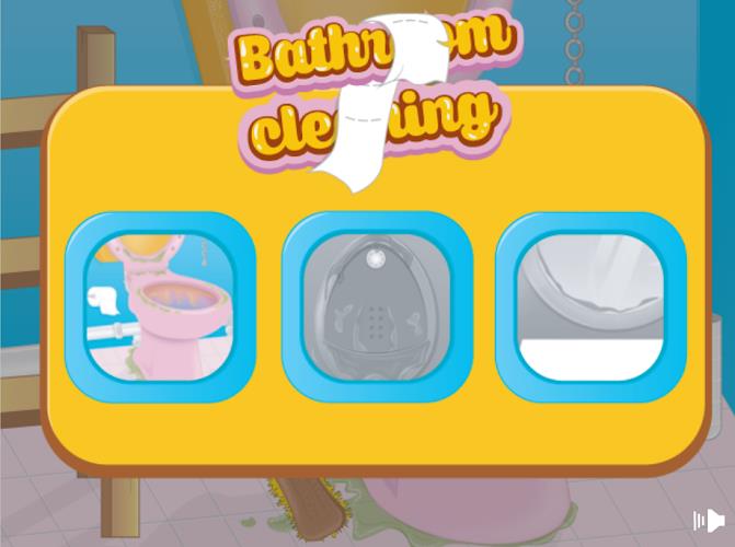 Girls bathroom cleaning games Ảnh chụp màn hình 1