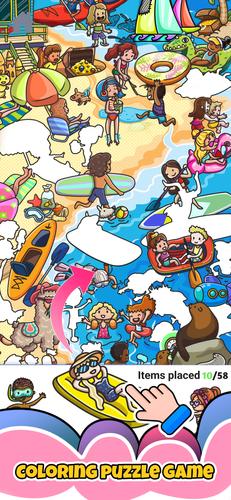 Sticker book & coloring puzzle 螢幕截圖 2
