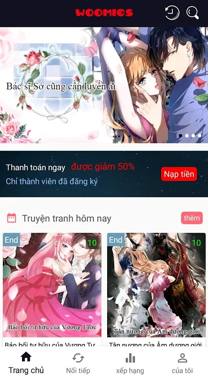 Ngôn Tình -- Webtoon,Manga,Comics ဖန်သားပြင်ဓာတ်ပုံ 0