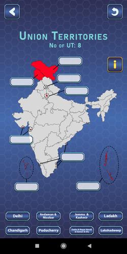 India Mapper-(India Map Game) 螢幕截圖 2