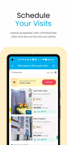 Zolo Coliving - Rent PG Online Captura de pantalla 2