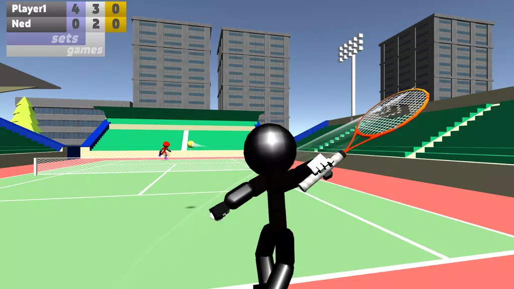 Stickman 3D Tennis 螢幕截圖 1