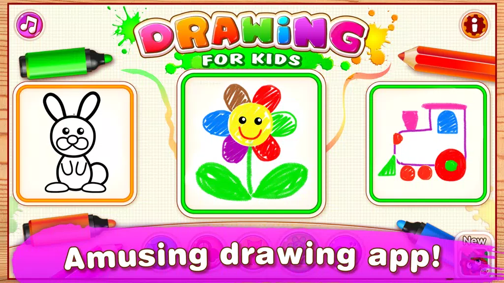 Toddler Drawing Apps for Kids Schermafbeelding 0