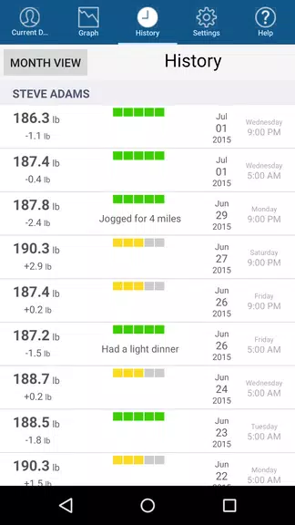 Monitor Your Weight Ảnh chụp màn hình 2