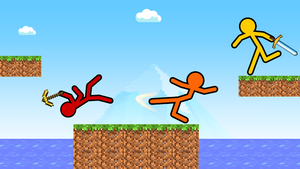 Stick-man Craft Fighting Game Captura de tela 2