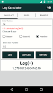 Log Calculator Ảnh chụp màn hình 1