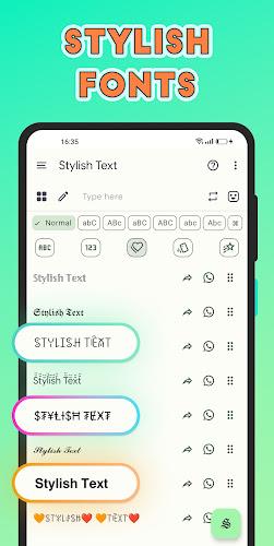 Stylish Text - Fonts Keyboard 螢幕截圖 1