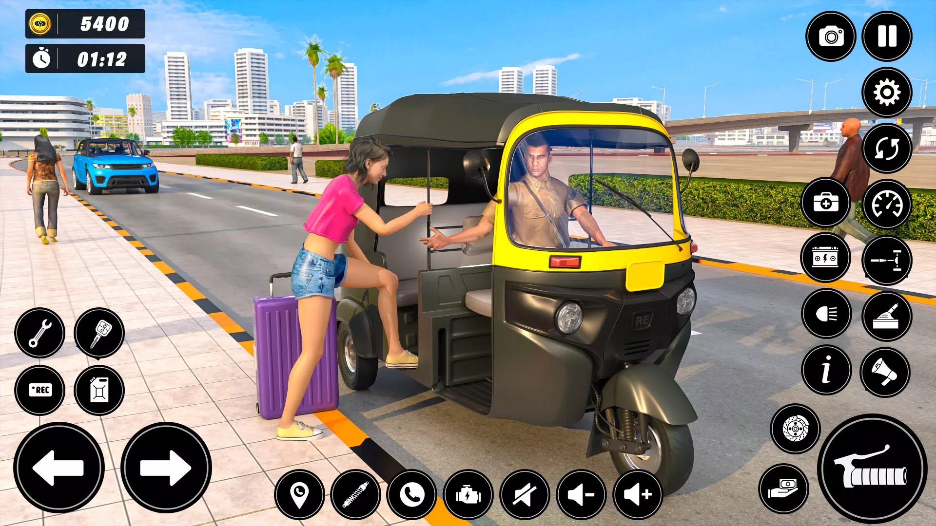 Auto Tuk Tuk Rickshaw Game ဖန်သားပြင်ဓာတ်ပုံ 1